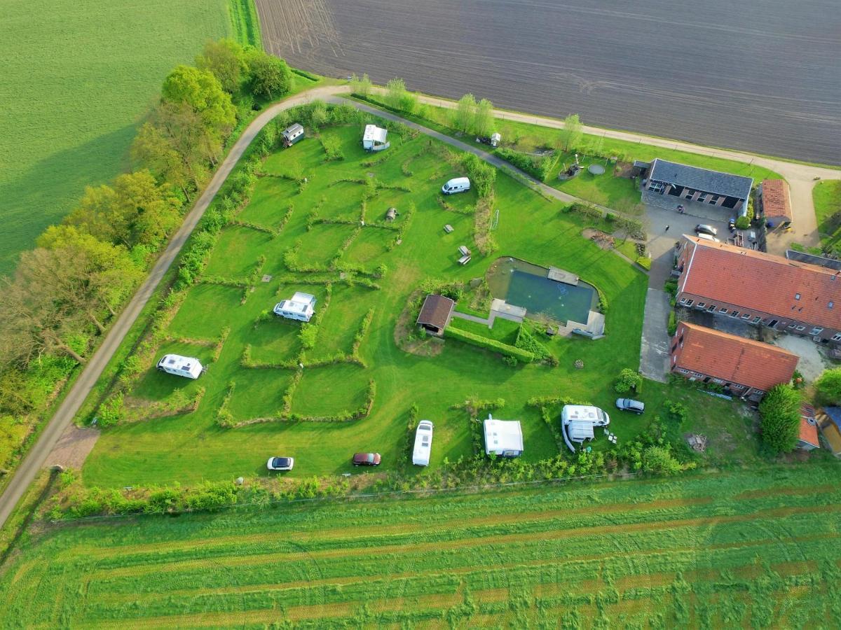 B&B Pipowagen "Het Wellnesst" Op Wellness Camping En B&B Stoltenborg Meddo ภายนอก รูปภาพ