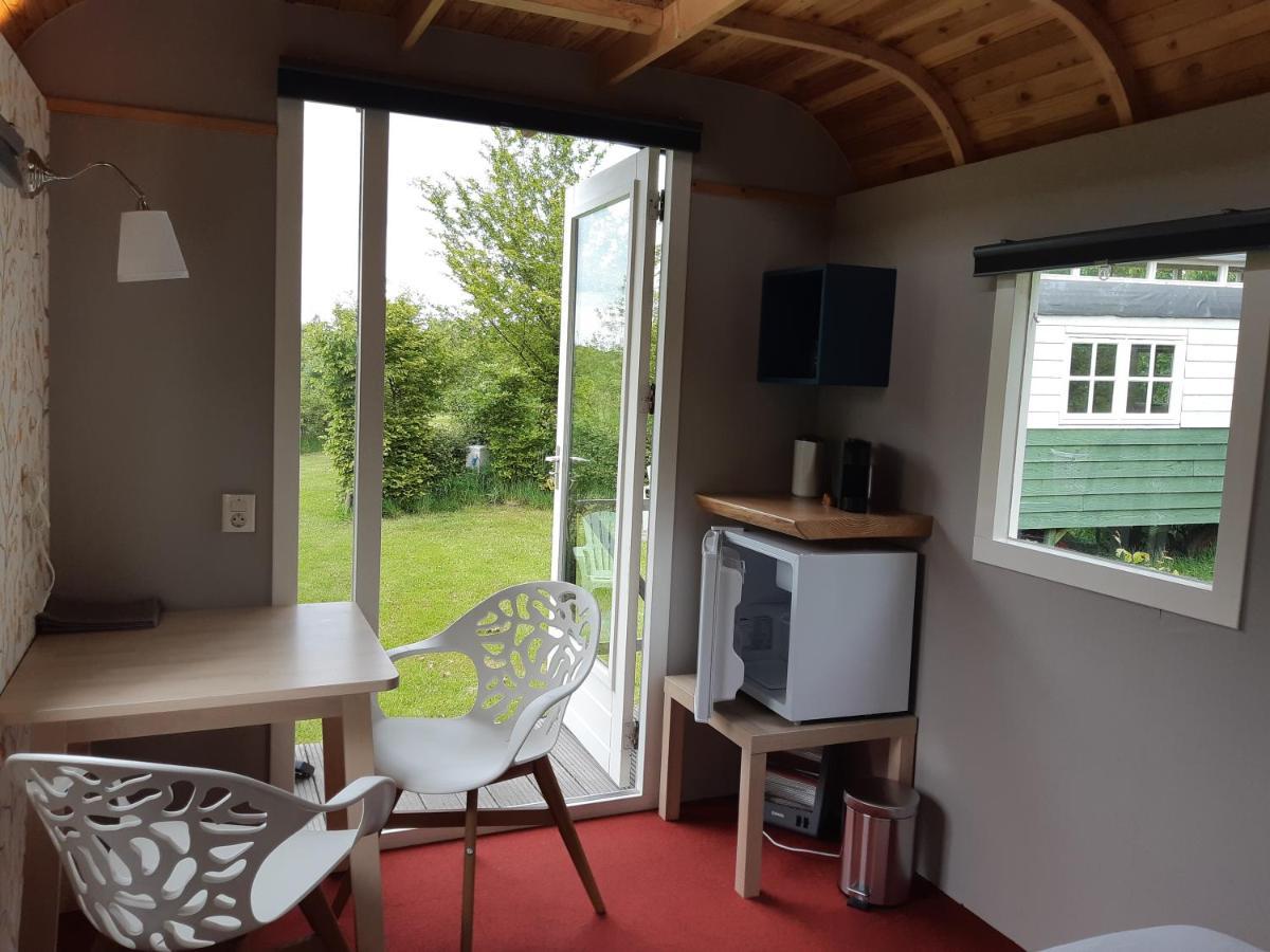 B&B Pipowagen "Het Wellnesst" Op Wellness Camping En B&B Stoltenborg Meddo ภายนอก รูปภาพ